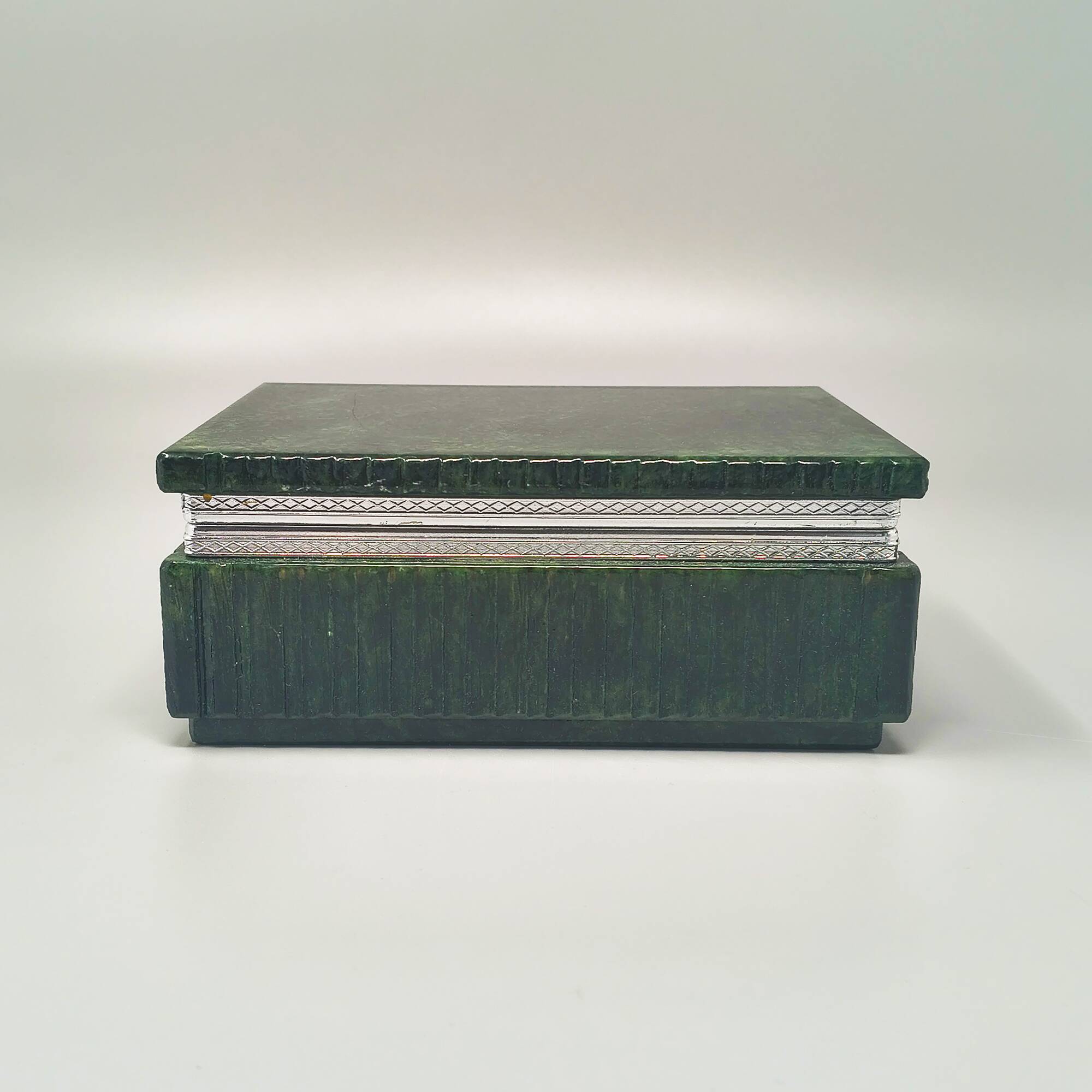 1960s Alabaster Green Smoking Set by Romano Bianchi, Handmade