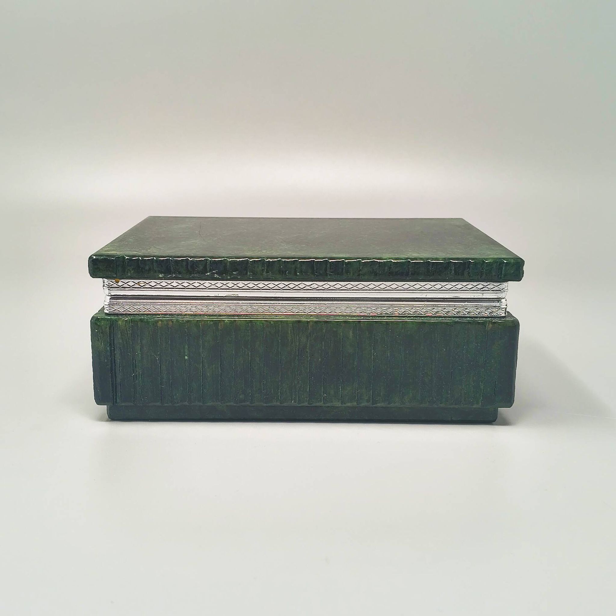 1960s Alabaster Green Smoking Set by Romano Bianchi, Handmade
