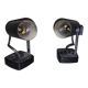 Pair of black Targetti Sankey wall lights 1970.