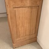 Solid oak library sandblasted