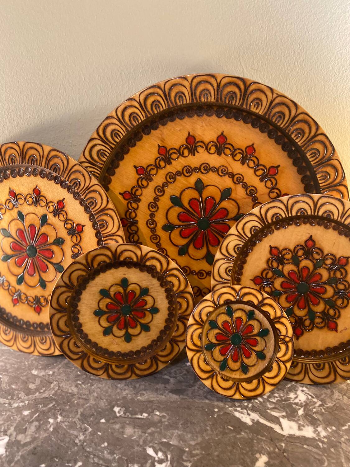 Vintage wooden dish