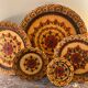 Plat en bois vintage