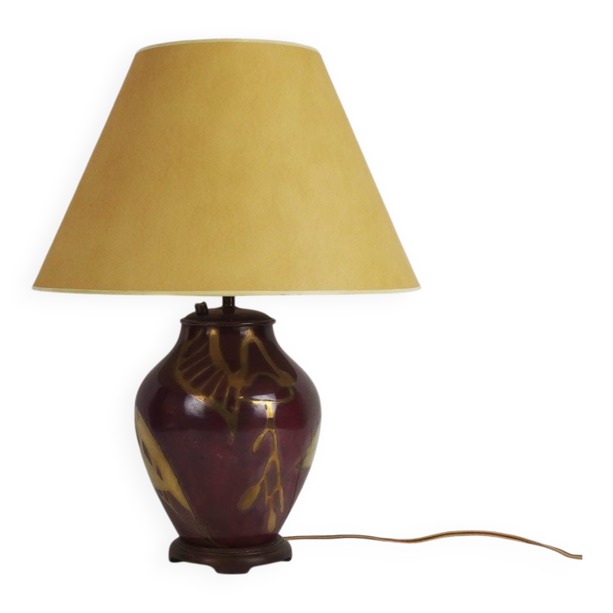 Art Deco metal lamp by WMF Ikora