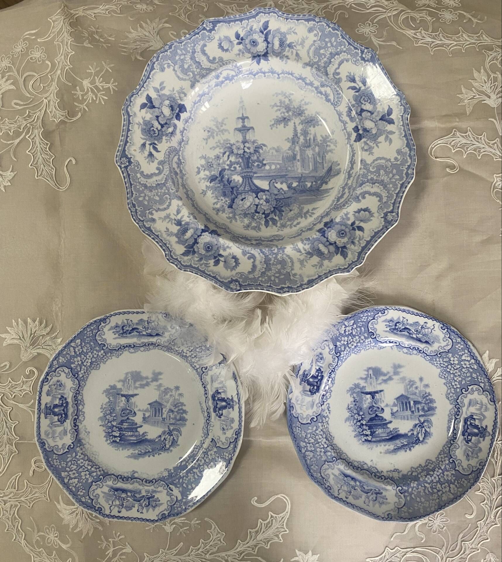 English presentation plate William Adams IV XIX