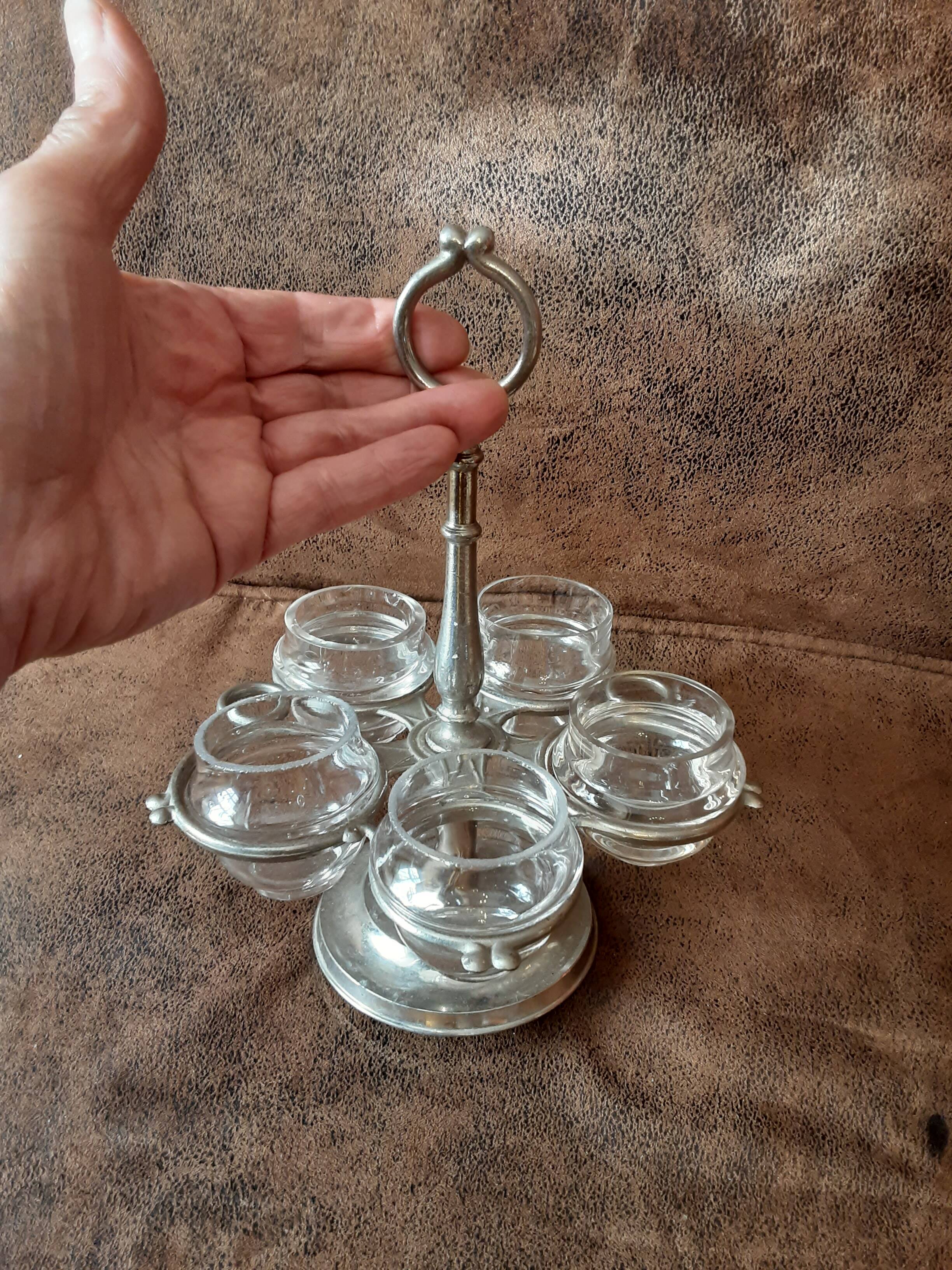 Glass tealight holder