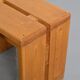 Solid pine stool Les Arcs.