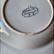 6 assiettes creuses Badonviller modèle Richelieu