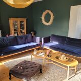 Georgio 3-seater sofa by HABITAT, midnight blue velvet