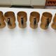 6 glazed terracotta mugs