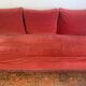 Vintage velvet daybed bench