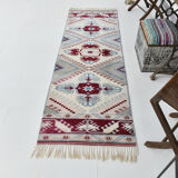 2x7 Oushak Sky Blue Runner Rug, 77x226Cm