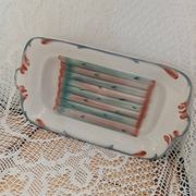 Plat ancien Barbotine Digoin et Sarreguemines