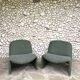 Paire de fauteuils Alky Giancarlo Piretti, Castelli 1970s, bouclé Minotti