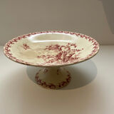 Opaque porcelain compote from Gien thistles
