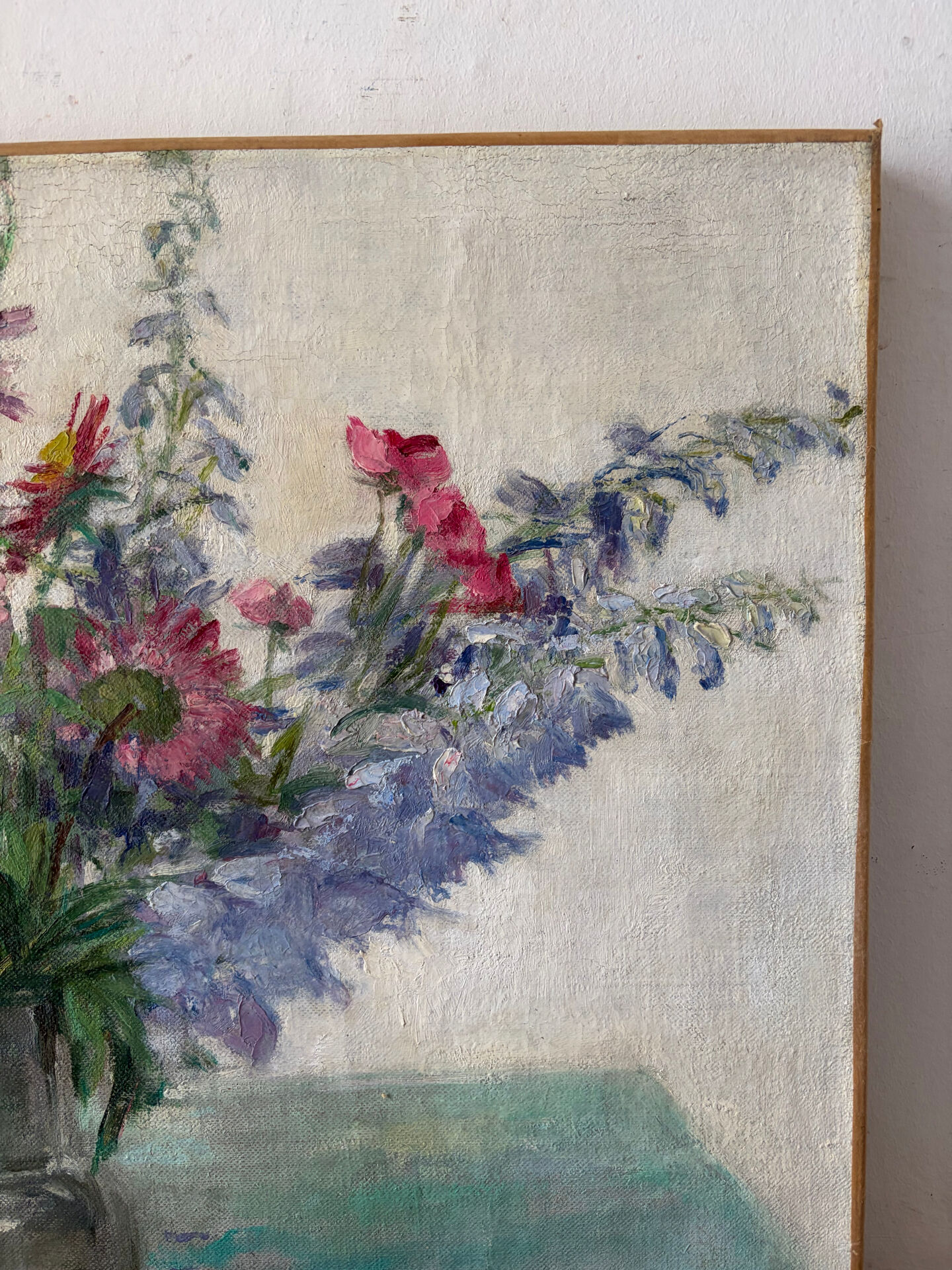 Bouquet de printemps, huile sur toile signée 1964