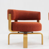 Set Fridene swivel armchairs by Carina Bengs for Ikea