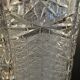 Large Bohemian crystal vase, 20th century