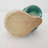 Old Barbotine Soliflore Vase in Snail Shape