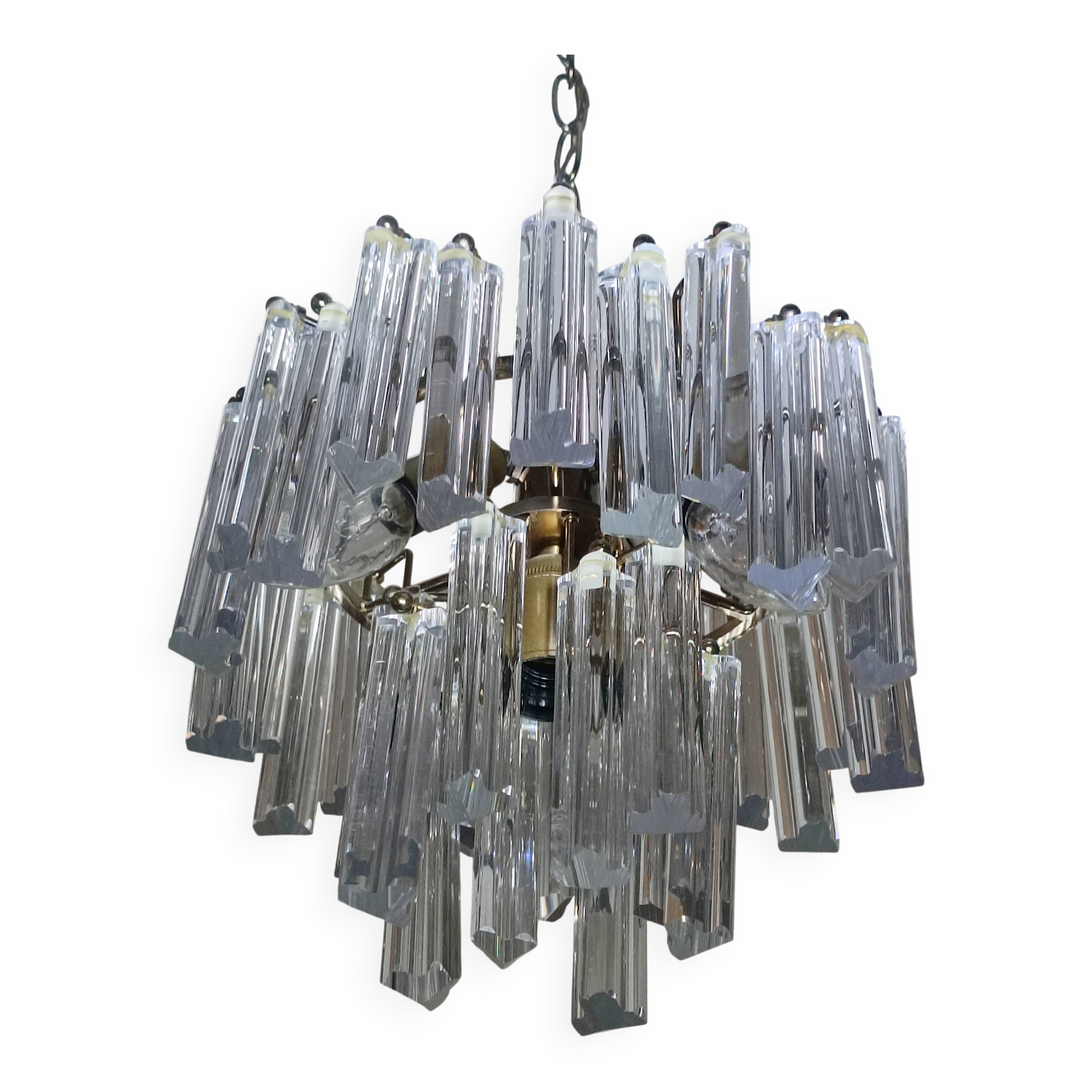 Murano glass chandelier by Venini 1960s
