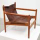 Leather 1970's Roxinho lounge chair by Michel Arnoult