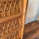 Commode vintage bois et rotin 1950