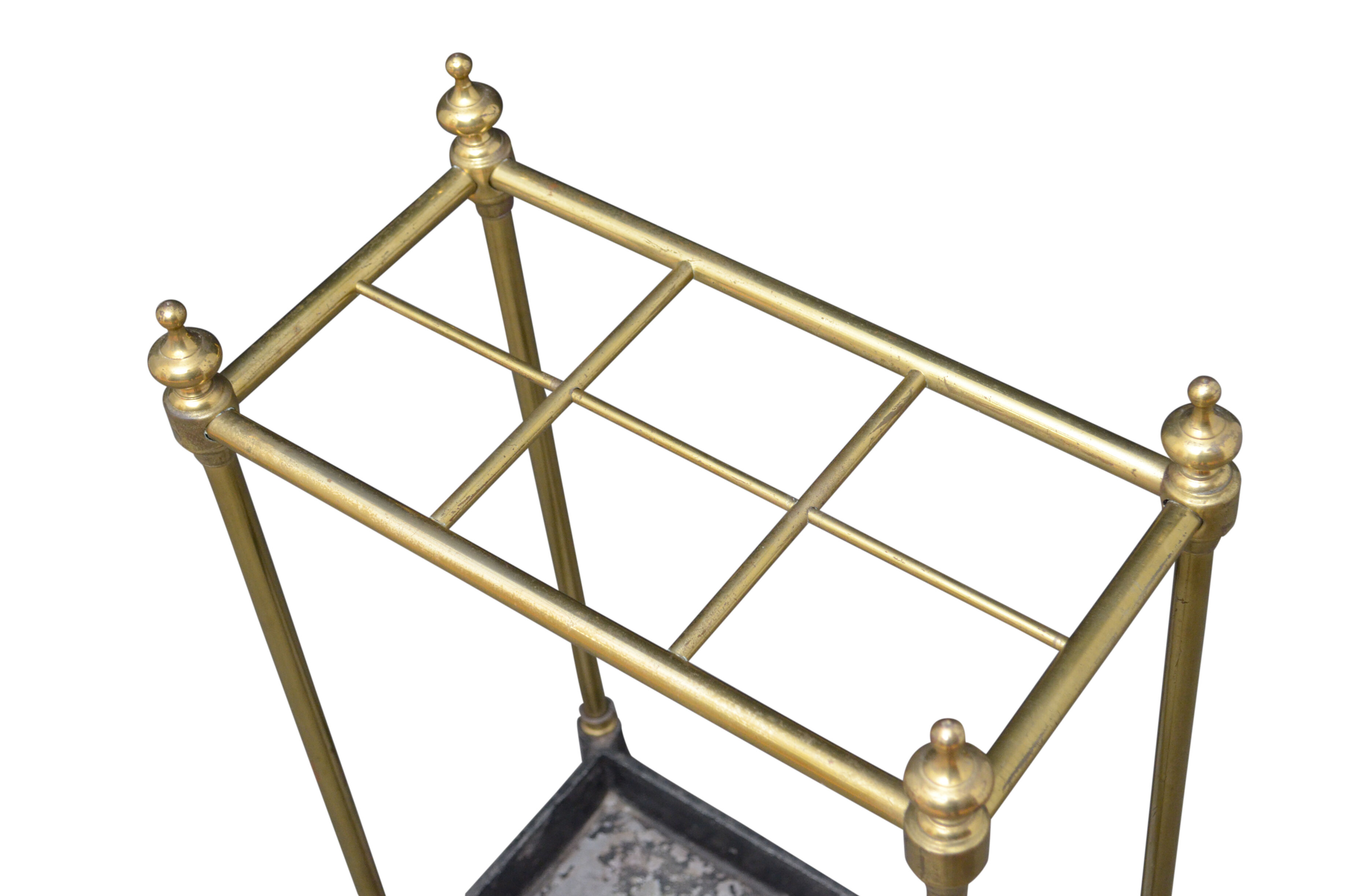 Porte-parapluie en laiton vintage