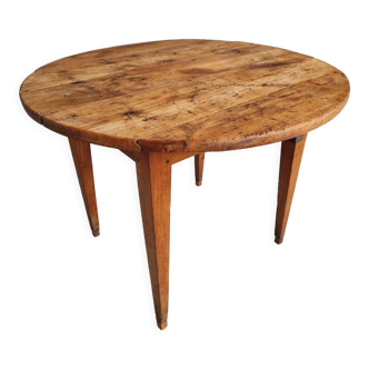 Table ronde en bois de cerisier