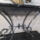 Massive wrought iron console from the 20th century.
