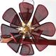 Suspension lotus cannage vintage