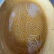 Empty pocket bowl Vallauris Foucard-Jourdan 1959 Incised profile decoration