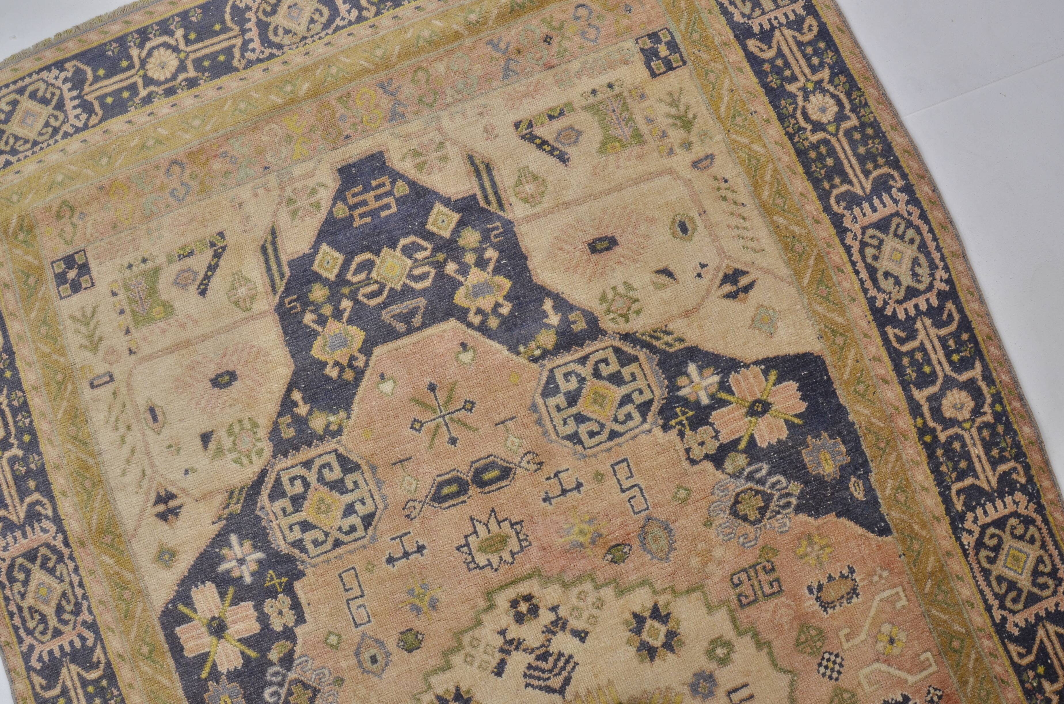 Oushak Bohemian Vintage Tribal Rug sku1436