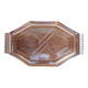 Art deco pink molded glass tray or dish