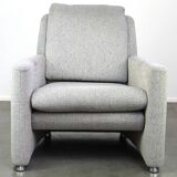 Fauteuil design Leolux modèle Fidamigo dans un beau tissu gris épais