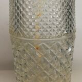 Pichet en verre ciselé vintage