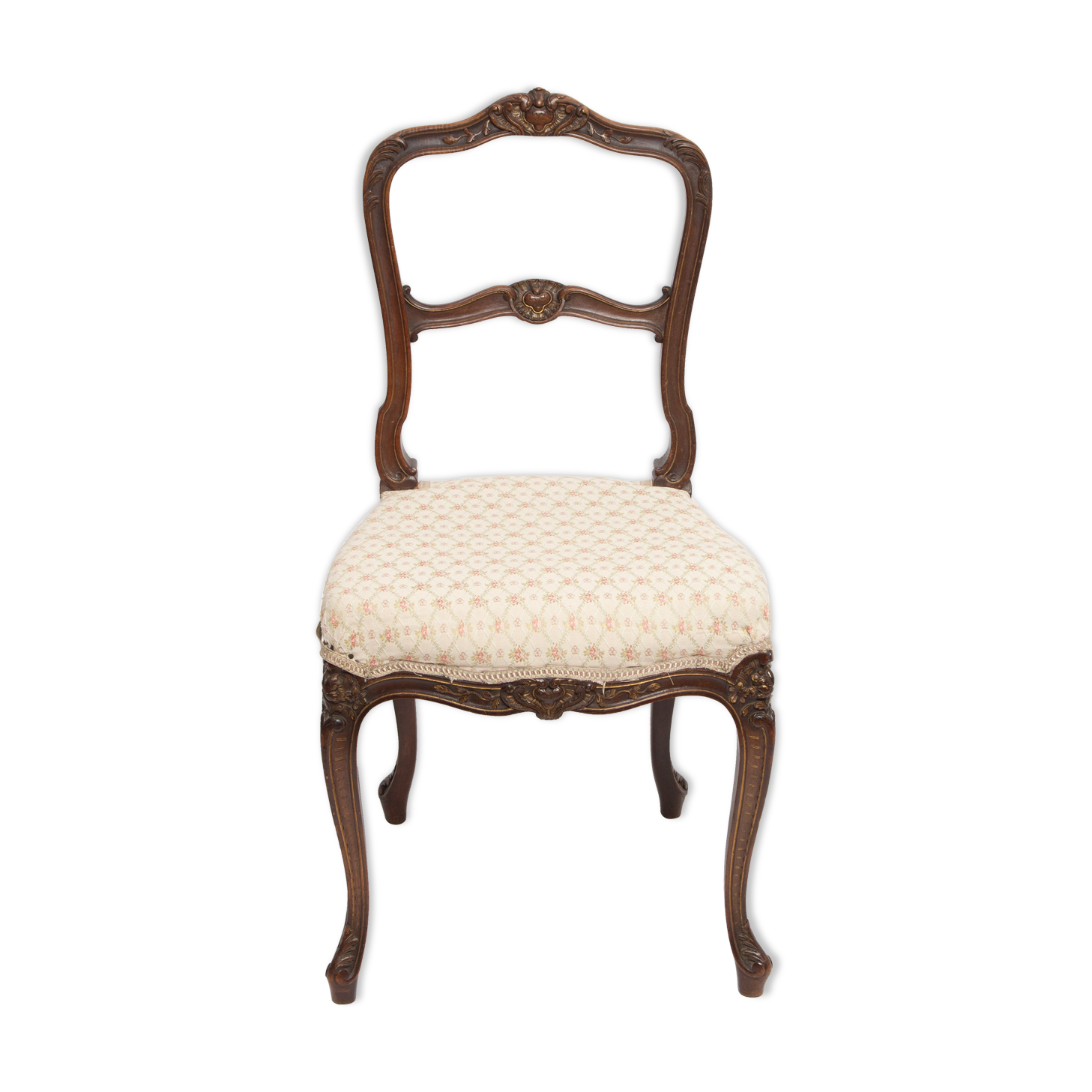 Old chair 1860 signed Pecquereau Napoleon lll