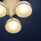 Gino Sarfatti metal and glass 'Le Sfere Plafone 2042/3' ceiling lamp for Arteluce