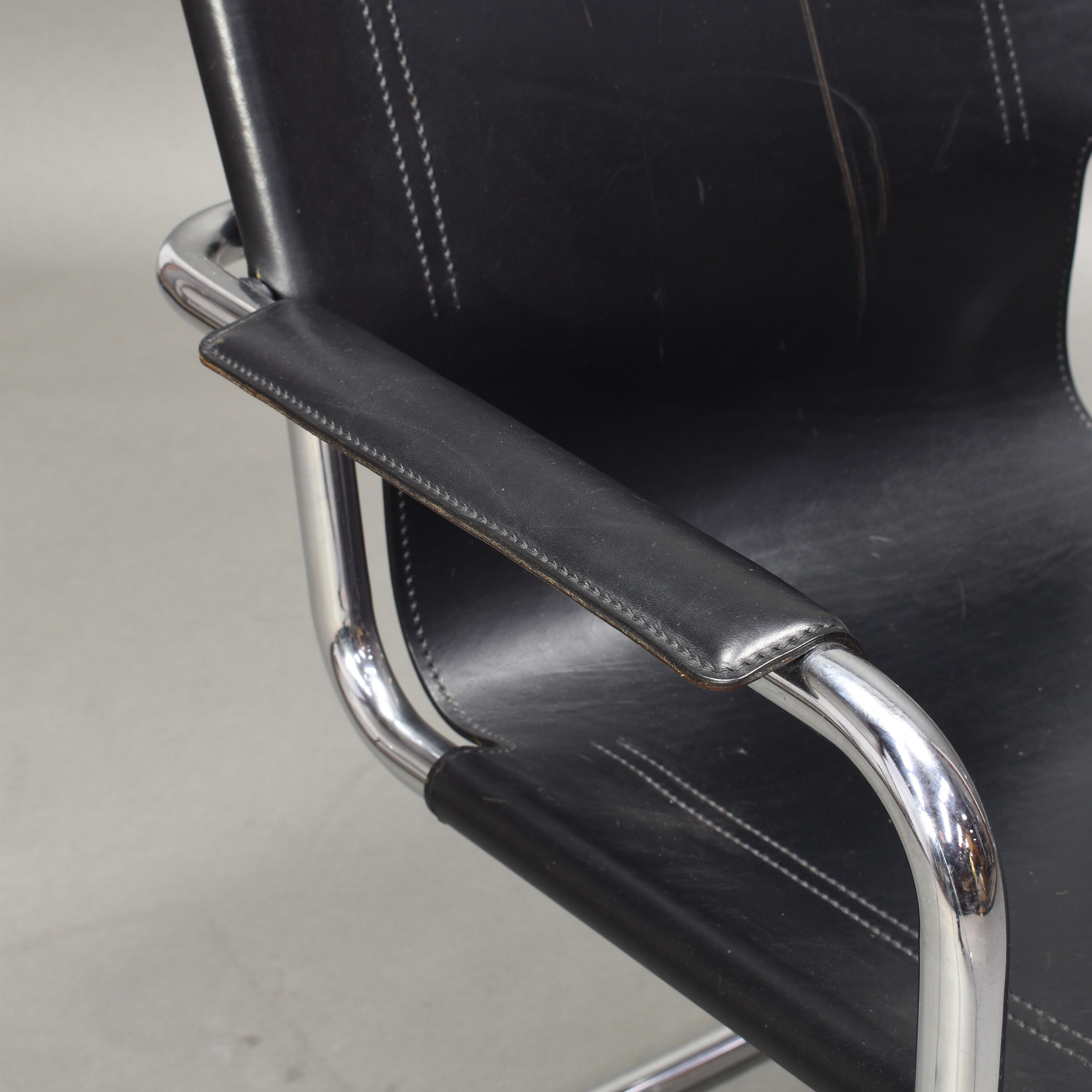 Tubular Bauhaus MG5 Chair by Mart Stam for Matteo Grassi, Italy, 1970s