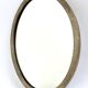 Oval Patinated Bronze Mirror 1950