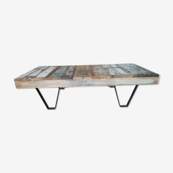 Table basse en bois recyclé