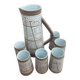 Orangeade service in stoneware — Potters of Accolay — 1950s-70s