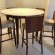 Table Haute Marbre Carrara + 5 Tabourets "Neoz" par Philippe Starck /Draide
