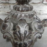 Bistro table with cast iron leg