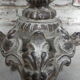 Bistro table with cast iron leg