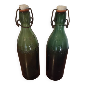 Two old beer bottles