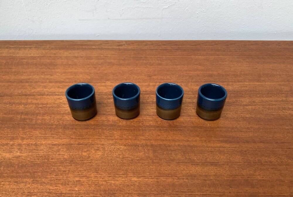 Verres à shots Brotzeit Studio Line allemands vintage en céramique de Rosenthal, lot de 4