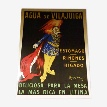 Original poster aigua de vilajuiga by leonetto cappiello