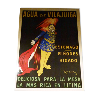 Original poster aigua de vilajuiga by leonetto cappiello