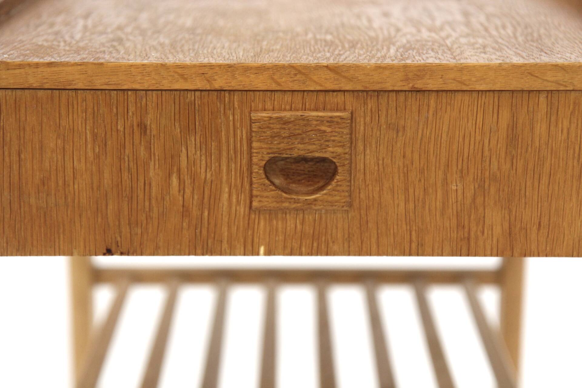 Scandinavian oak bedside table, Sweden, 1960s