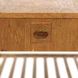 Scandinavian oak bedside table, Sweden, 1960s