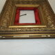 Frame XIX gilded stucco wood decoration acanthus leaves painting painting